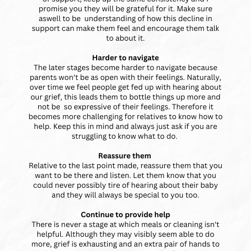 RELATIVES GUIDE TO BABY LOSS